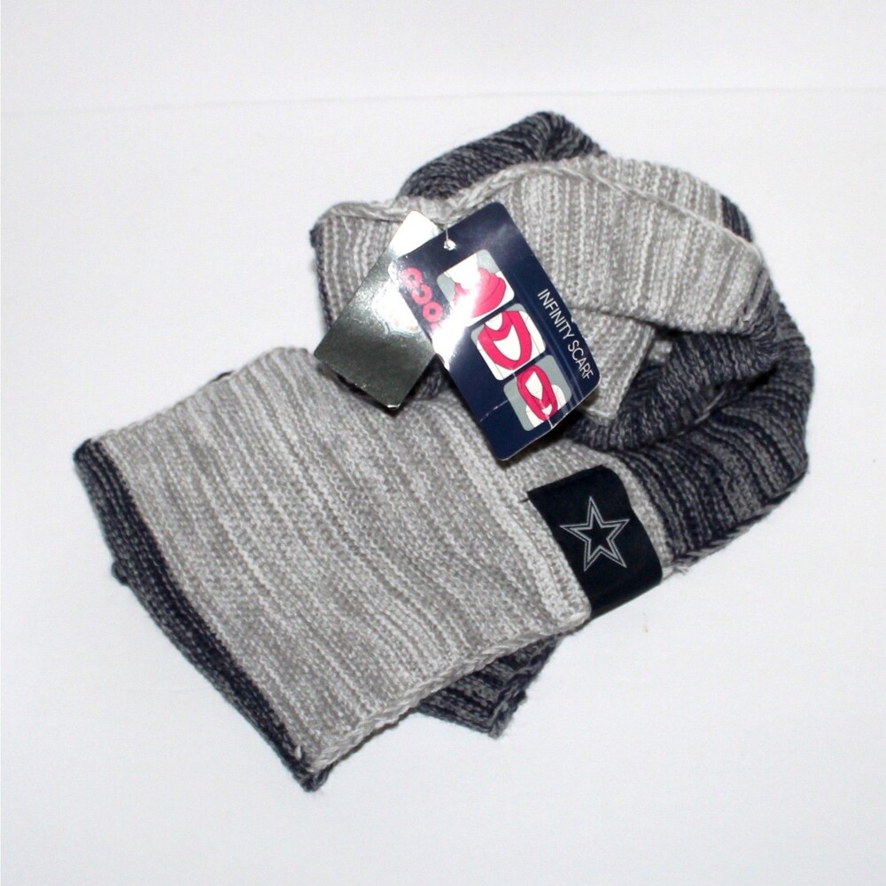 Dallas Cowboys Infinity Scarf Foco NFL NEW knit silver blue